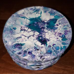 4in ceramic coasters